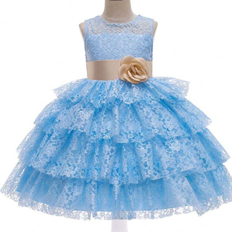 Baige Summer Fashion Tulled Dress Flower Girl Girl Wedding Dress