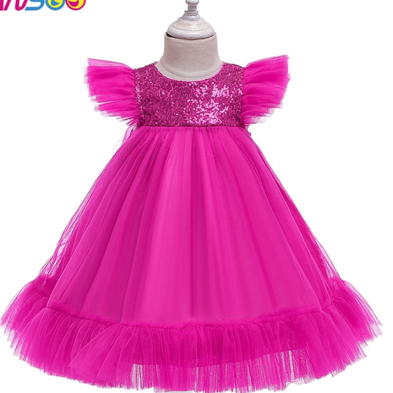 ansoo pink tutu flower girls \\ 'أطفال حفلة الأميرة طفلة زفاف الفستان 2-10 لحفل الزفاف الفتيات