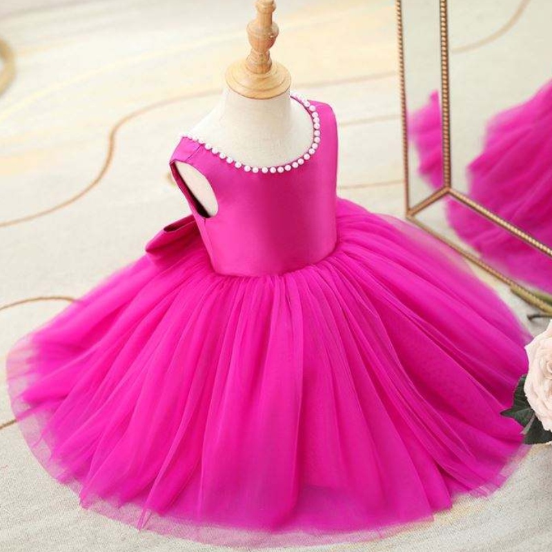 Baige OEM Green Flower Girl Gend Wedding Piano Birthday One Year Bress Bress Little Girl Catwalk Show Children Dz007