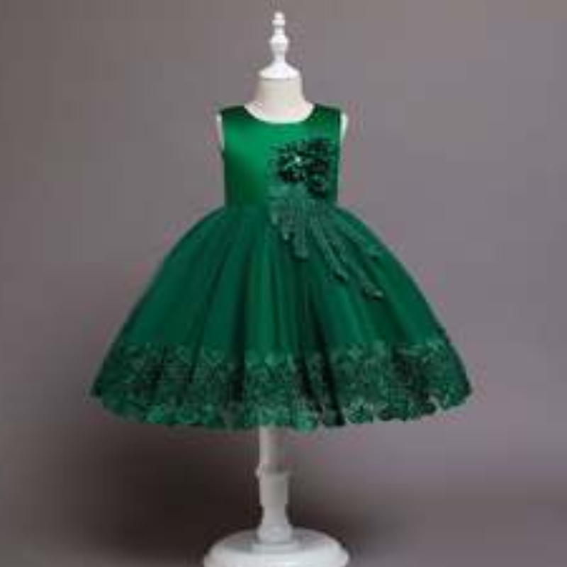 Baige New Fashion Christmas Kids Party Dress 3 to12years Children Party Performance Ball Ball 68032