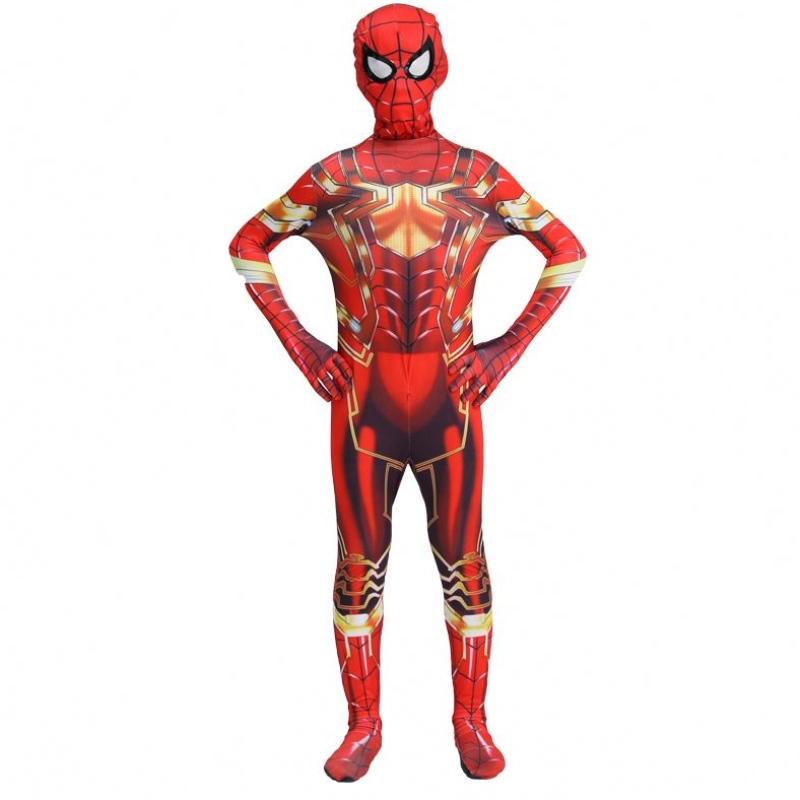 Hottest Halloween Party Kids&adults TV&movie Superhero Phemsuit Cosplay Anime Spiderman indoor&outdoor مع قناع