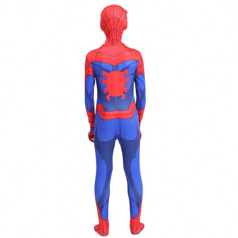 الكلاسيكية Hot-sale Halloween Party Kids&adult TV&movie Superhero Cosplay ANIME PMIDSUT SPIDERMAN ANDOOR COSSUME مع قناع