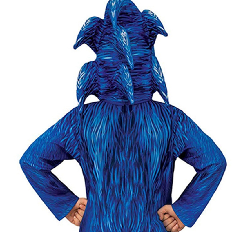 لعبة عيد الهالوين لحفلات Cosplay الأطفال الأزرق سونيك بذلة الرسوم المتحركة Sonic