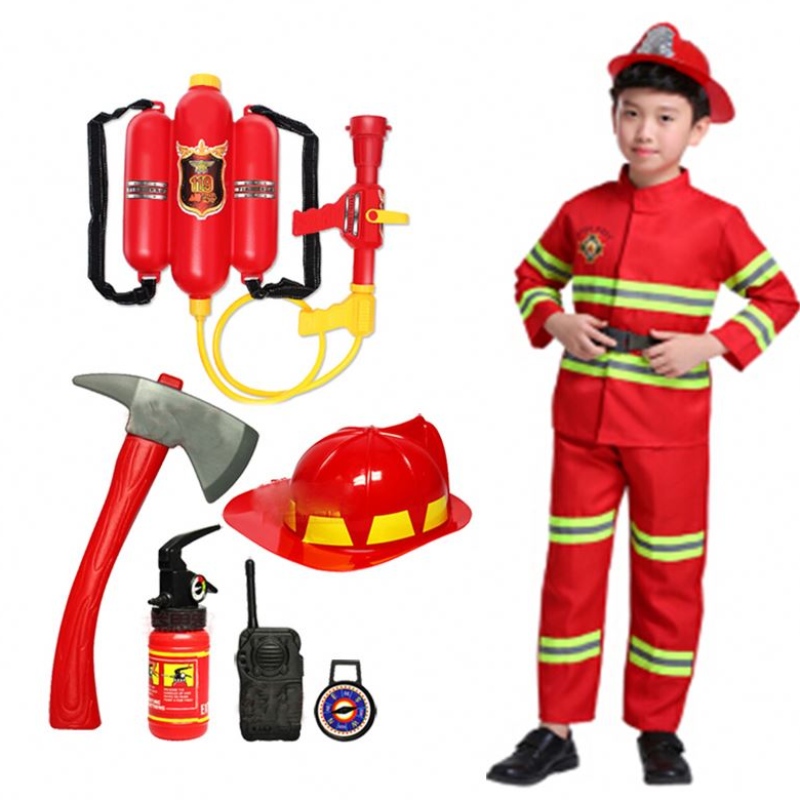 2021 Halloween Cosplay Kids Firefighter Arform Children