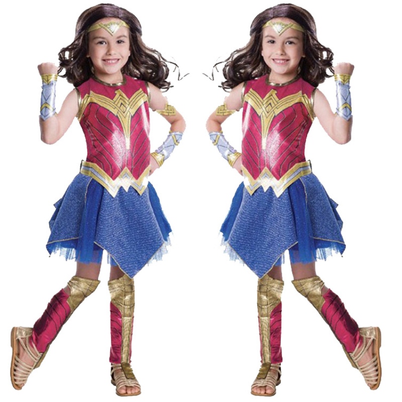 فيلم Wonder Woman Movie Child \\'s Costume Children Girls Fancy Deluxe Clothing