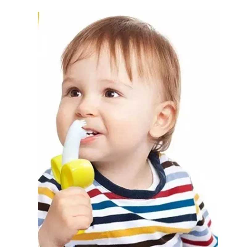 موز طفل Teether سيليكون فرشاة أسنان الطفل الصغيرة تدريب فرشاة الأسنان على فرشاة الأسنان ولعب Teether