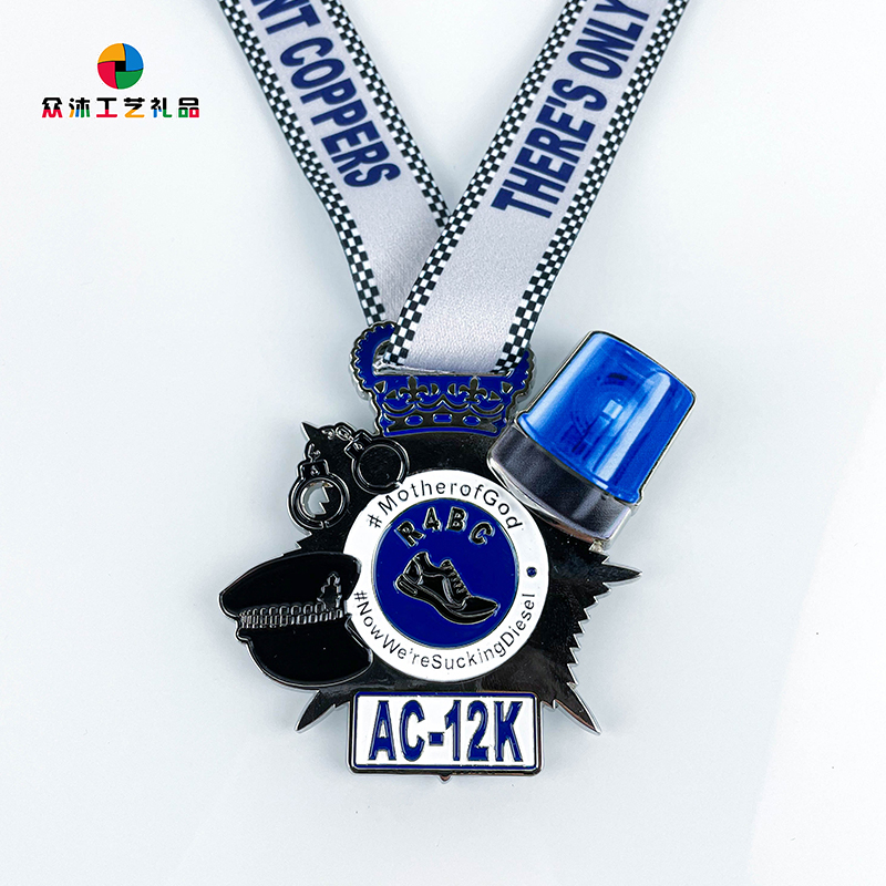 تصميم فريد من نوعه LED LED Sport Medallion Metal 3D Medals for Souvenir