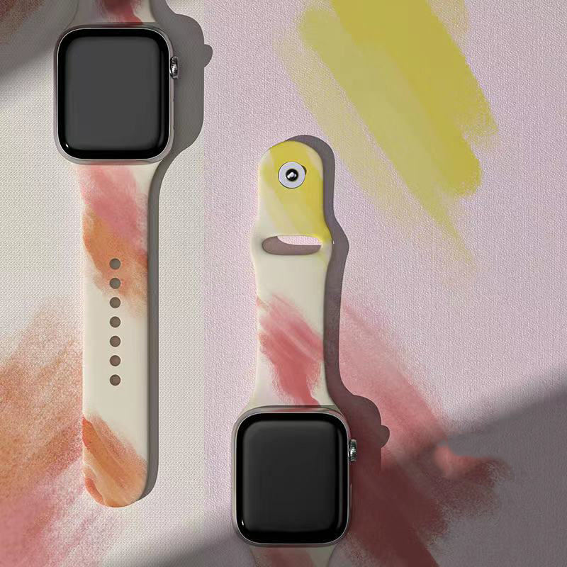 طباعة حزام فرقة الساعات الرياضية المطاطية للسيليكون لـ iWatch