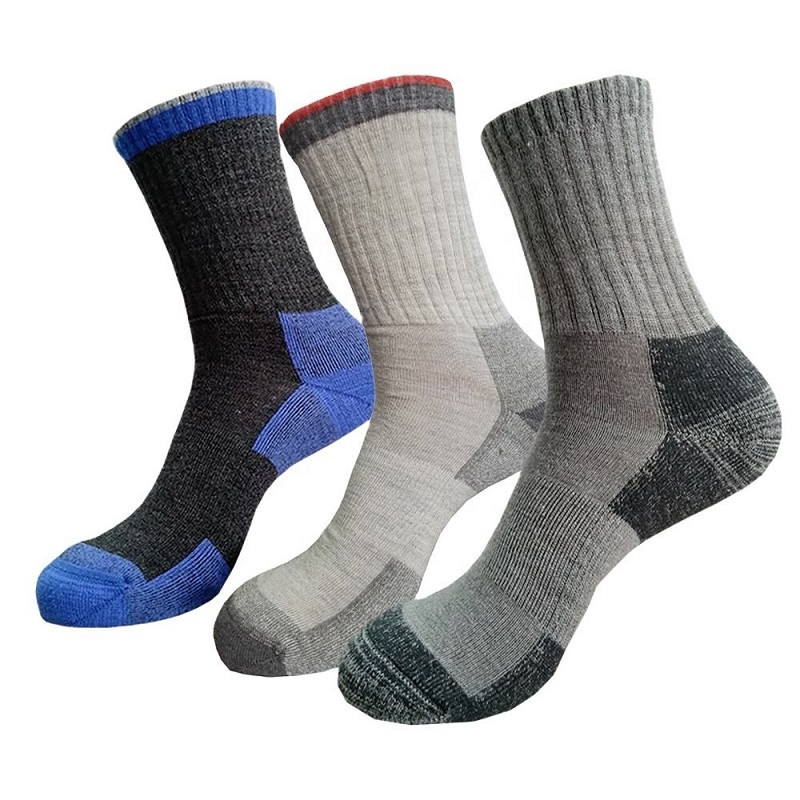 شتاء جوارب الشتاء Marino Wool Micro Crew Socks Thermal Walking Merino Wool الجوارب الجوارب