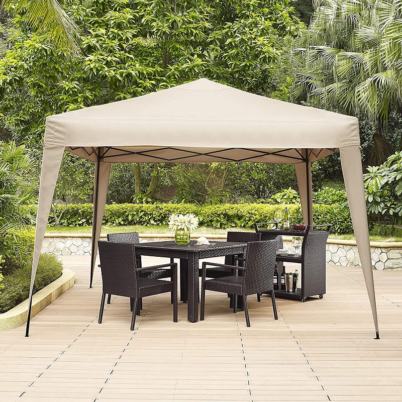 Crosley Furniture Hampton Gazebo في الهواء الطلق ، 10 \\ 'x 10 \\' - تان