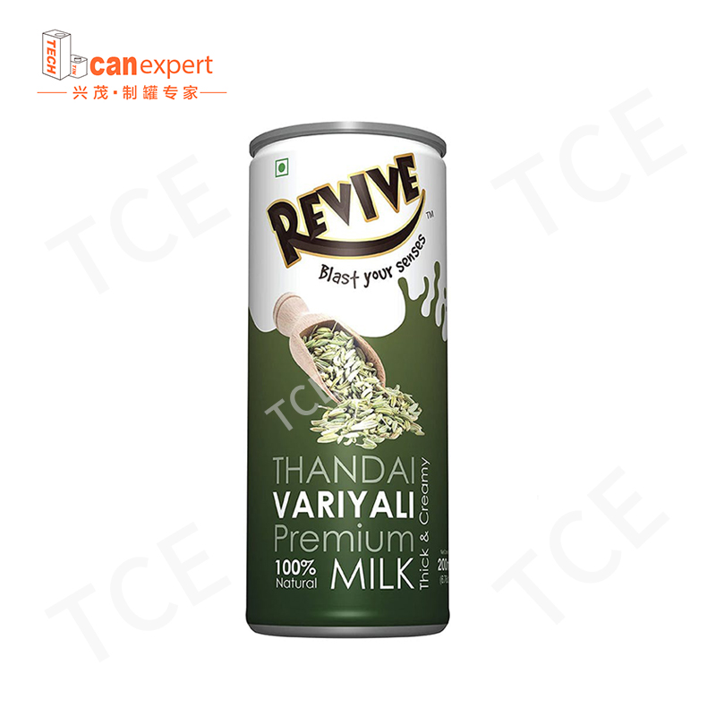 TCE-New Design Milk Beverage Can 0.25 مم ختم العلب المعدنية