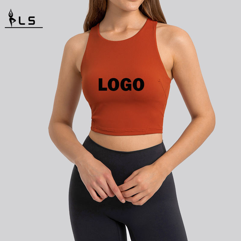 SC10257 Hollow تمرينات تجريب Tops Yoga Women \\'s Tank Top Stest Sportswear Workout Yoga Tank Top for Woman