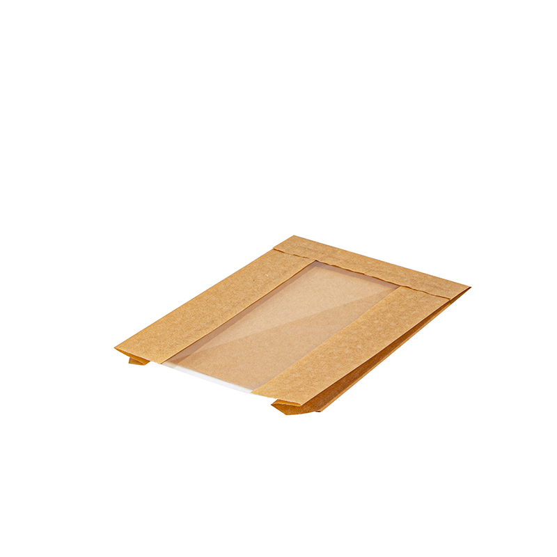 Flexo طباعة Brown Bakery Takeaway Kraft Food Baping Paper Bags with Window