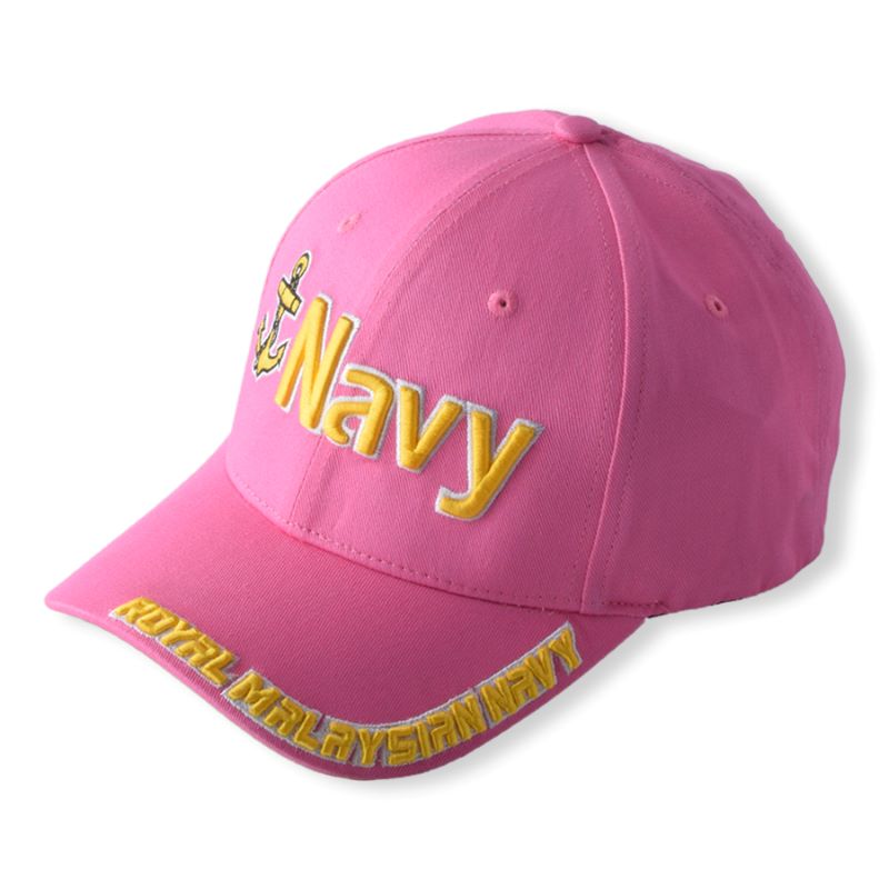 Custom Baseball Cap 3D/2D Logo Logo Women Men 6 Panel Sport Cap Cap Pink Brim Headwear Head Baseball Hats