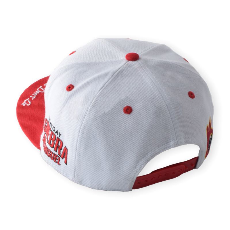 جملة مخصصة عالية الجودة 6 لوحة شعار التطريز الأحمر ثلاثي الأبعاد مع قبعات Snapback القطن البلاستيكية 2D بطانة طباعة قبعة مسطحة الحافة