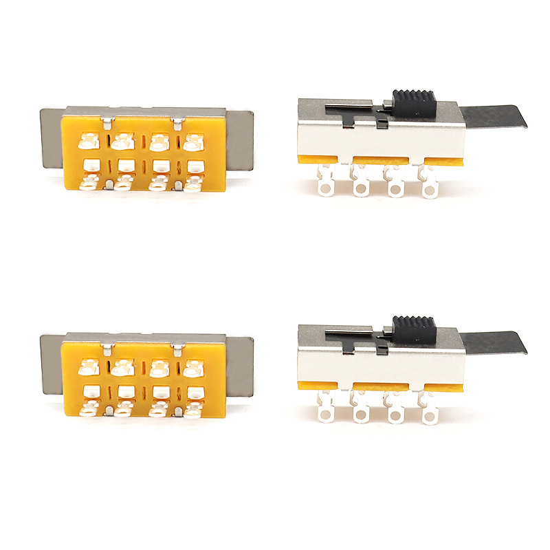 Slide Switch SS23L16 ، تيار مرتفع ، ثلاثة-الموقف ، مزدوج-صف ، 8-دبوس ، مفتاح التقطيع ، مفتاح انزلاق عمودي للمعدات الميكانيكية